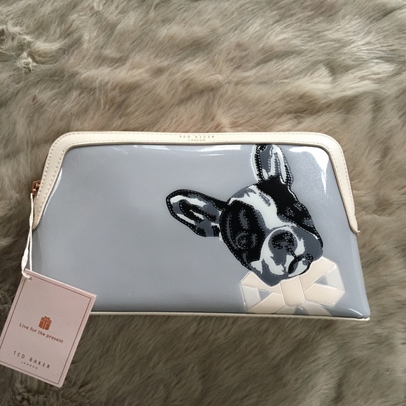 ted baker french bulldog makeup bag